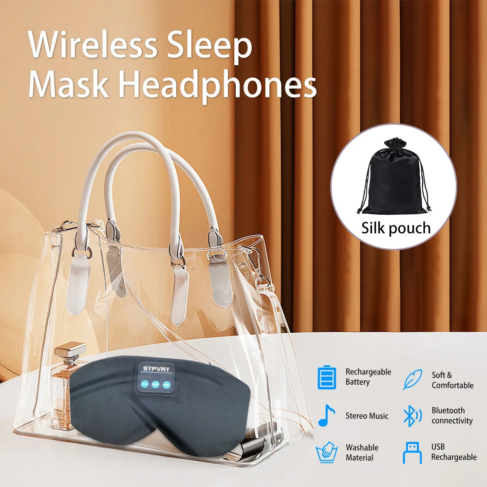 Antifaz DreamBeats Mask con Audífonos Bluetooth para un Sueño Profundo y Sin Interrupciones